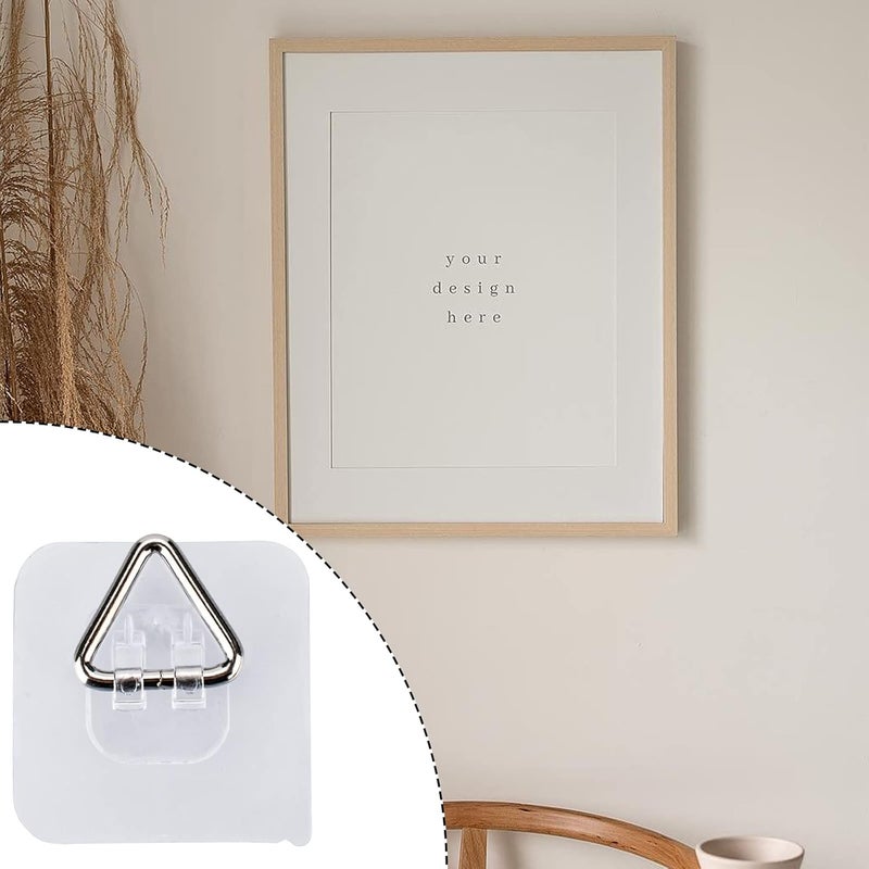 AccEncyc Wall Hangers 20 Pack - Vertical Plate Holders, Adhesive Picture Hanger for Wall Decoration - Image 5